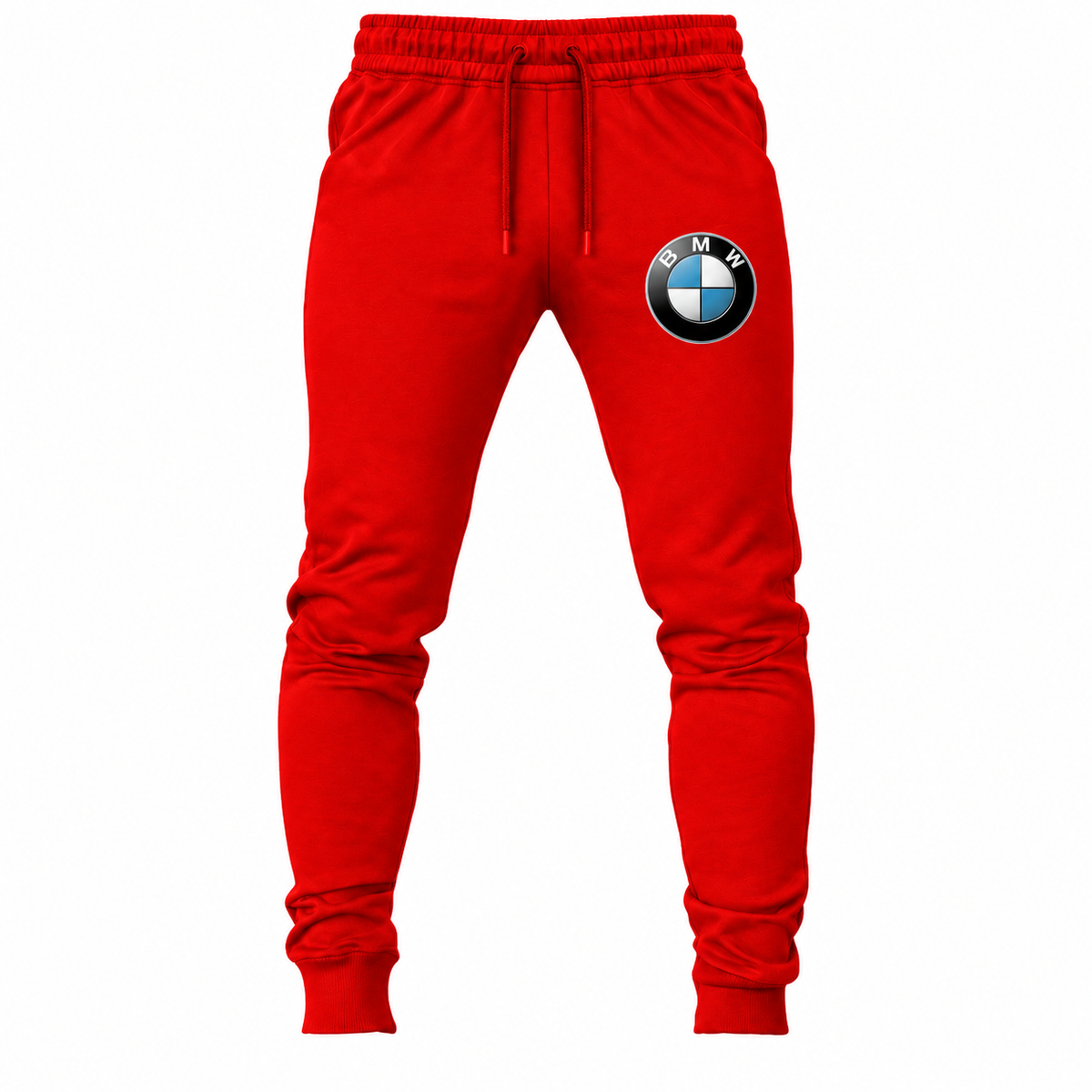 BMW joggers Red front left thigh heat transfer