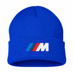 Men's BMW M Beanie Hat — Blue — clean front main