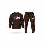 Men's BMW M Sweatshirt Joggers Set | Color: Brown | Main