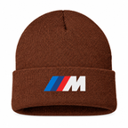Men's BMW M Beanie Hat — Brown — clean front main