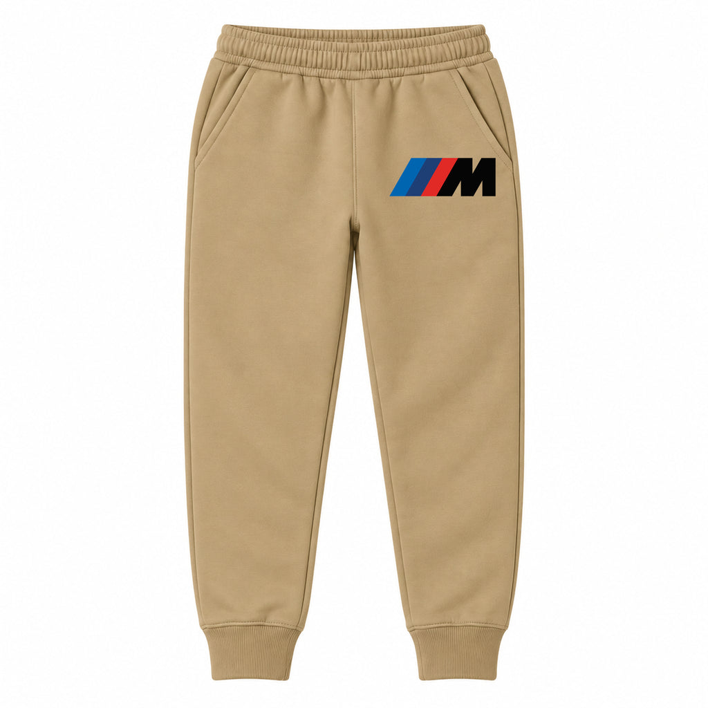 BMW M youth jogger sweatpants in Khaki, Youth Large ages 10–12