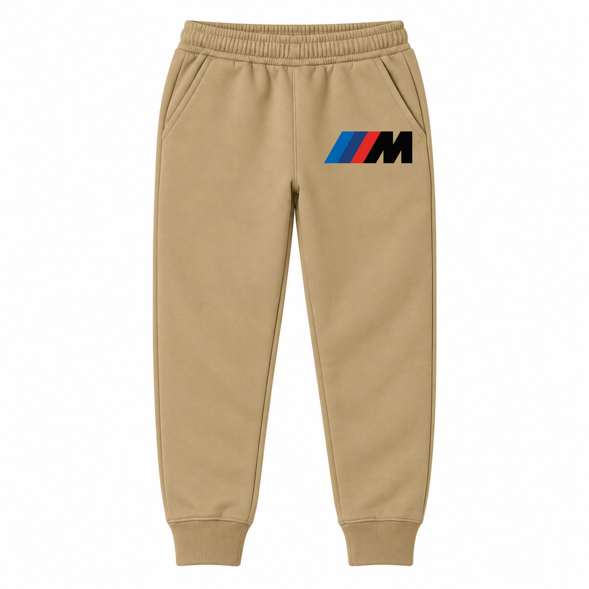 BMW M youth jogger sweatpants in Khaki, Youth Large ages 10–12