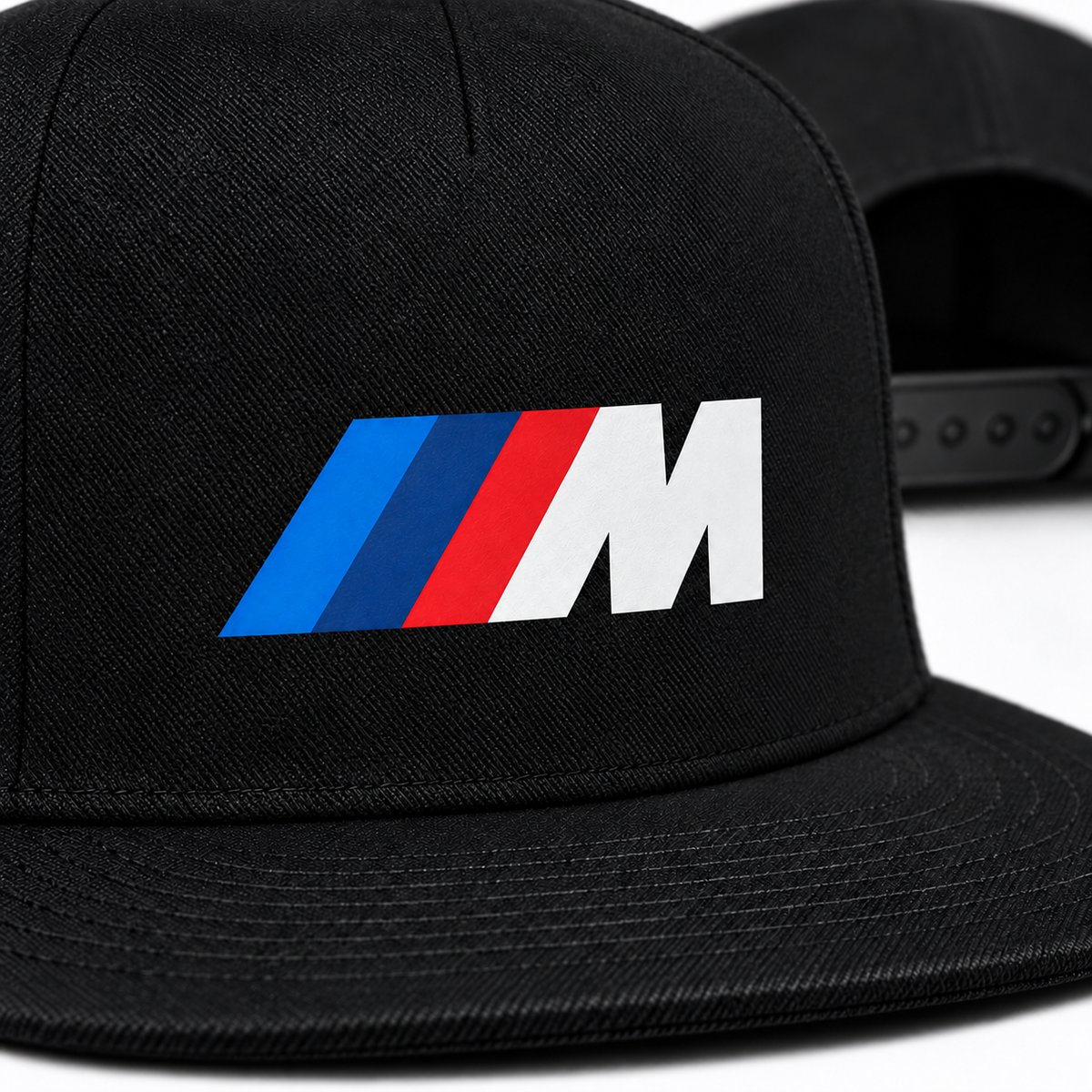 BMW  M - Motorsports Car Snapback Hat | Color: Black | Image 5