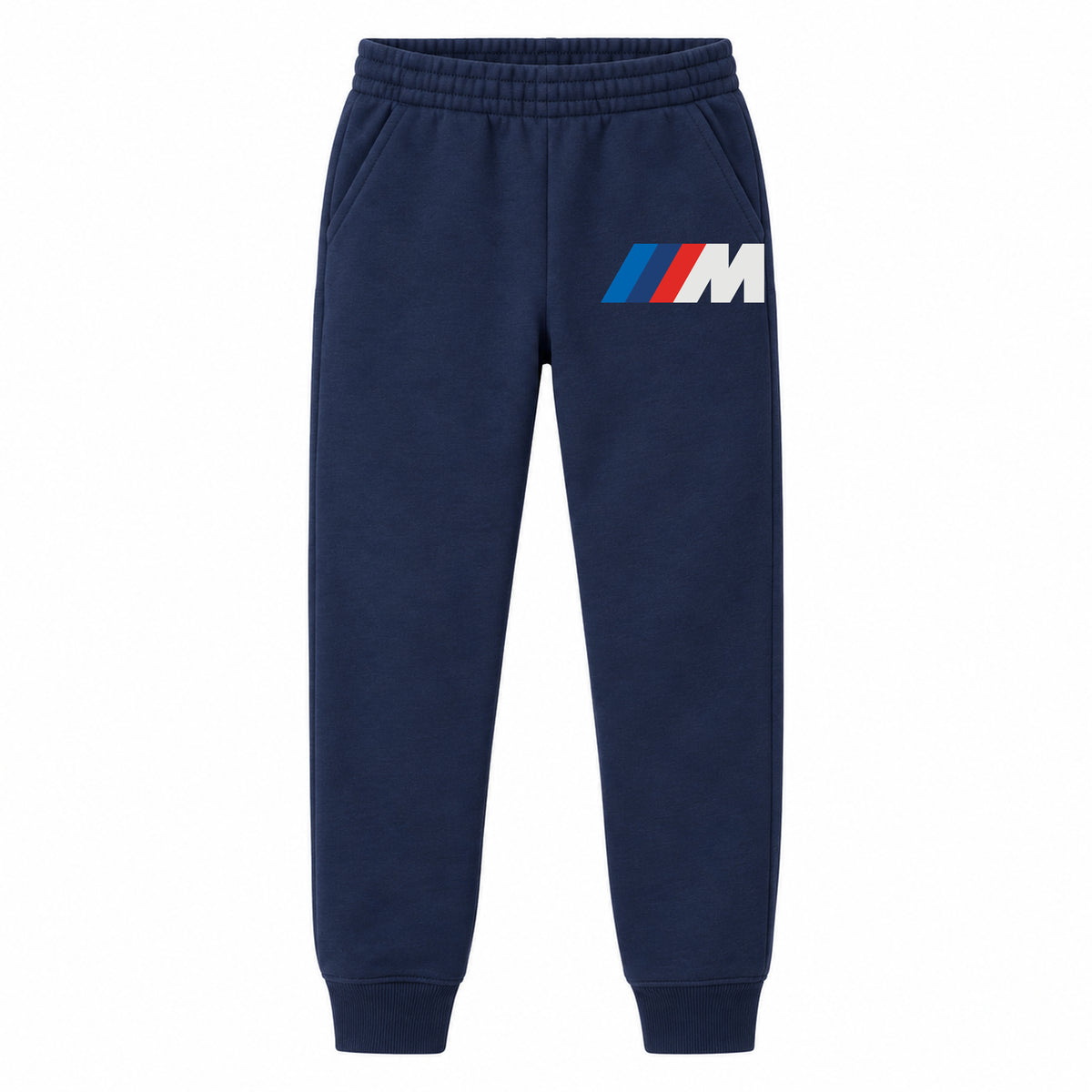 BMW M youth jogger sweatpants in Navy Blue, Youth Large ages 10–12
