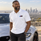 Men's - BMW M - Dry Blend Polo | Color: White | Image 2