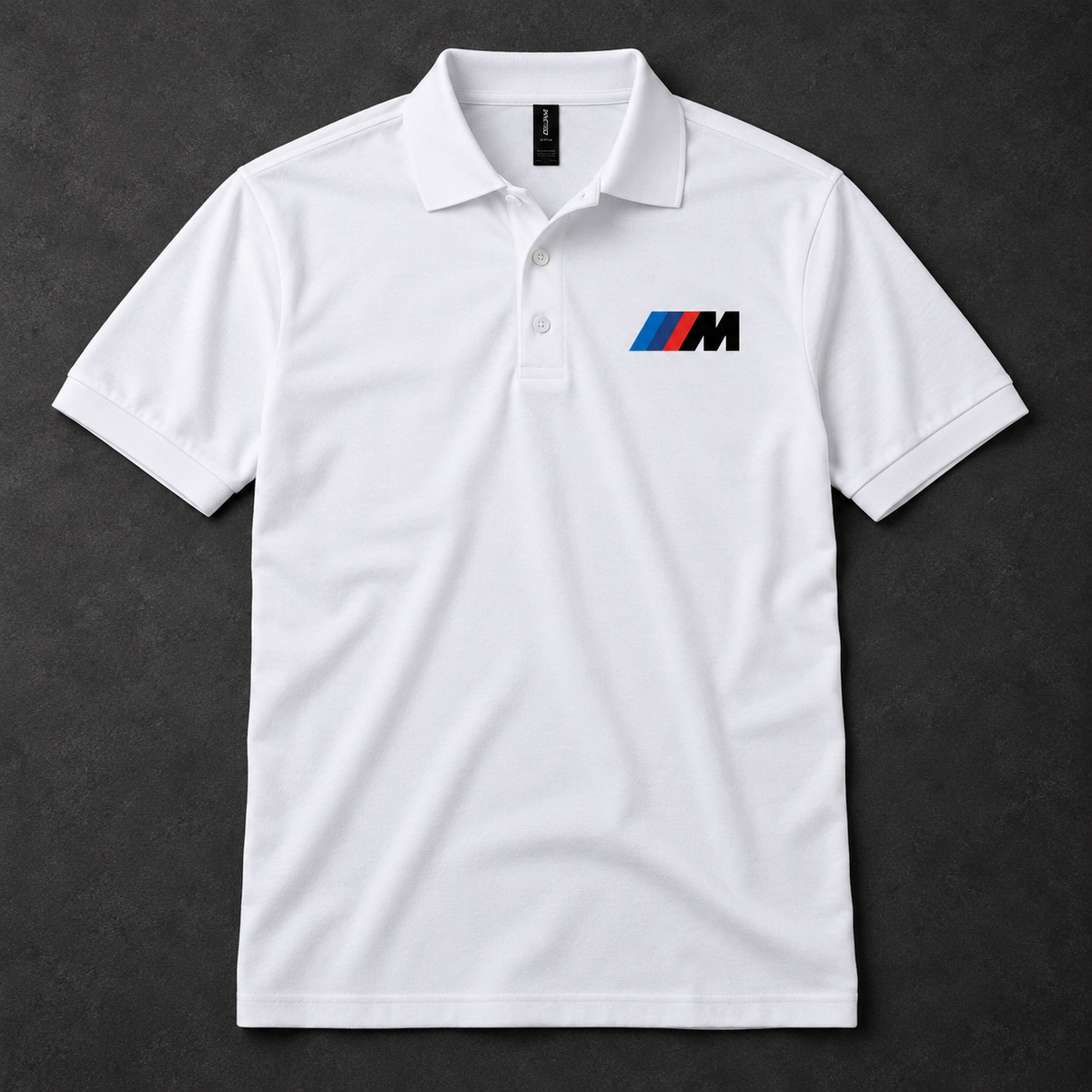 Men's - BMW M - Dry Blend Polo | Color: White | Image 4