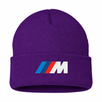 Men's BMW M Beanie Hat — Purple — clean front main