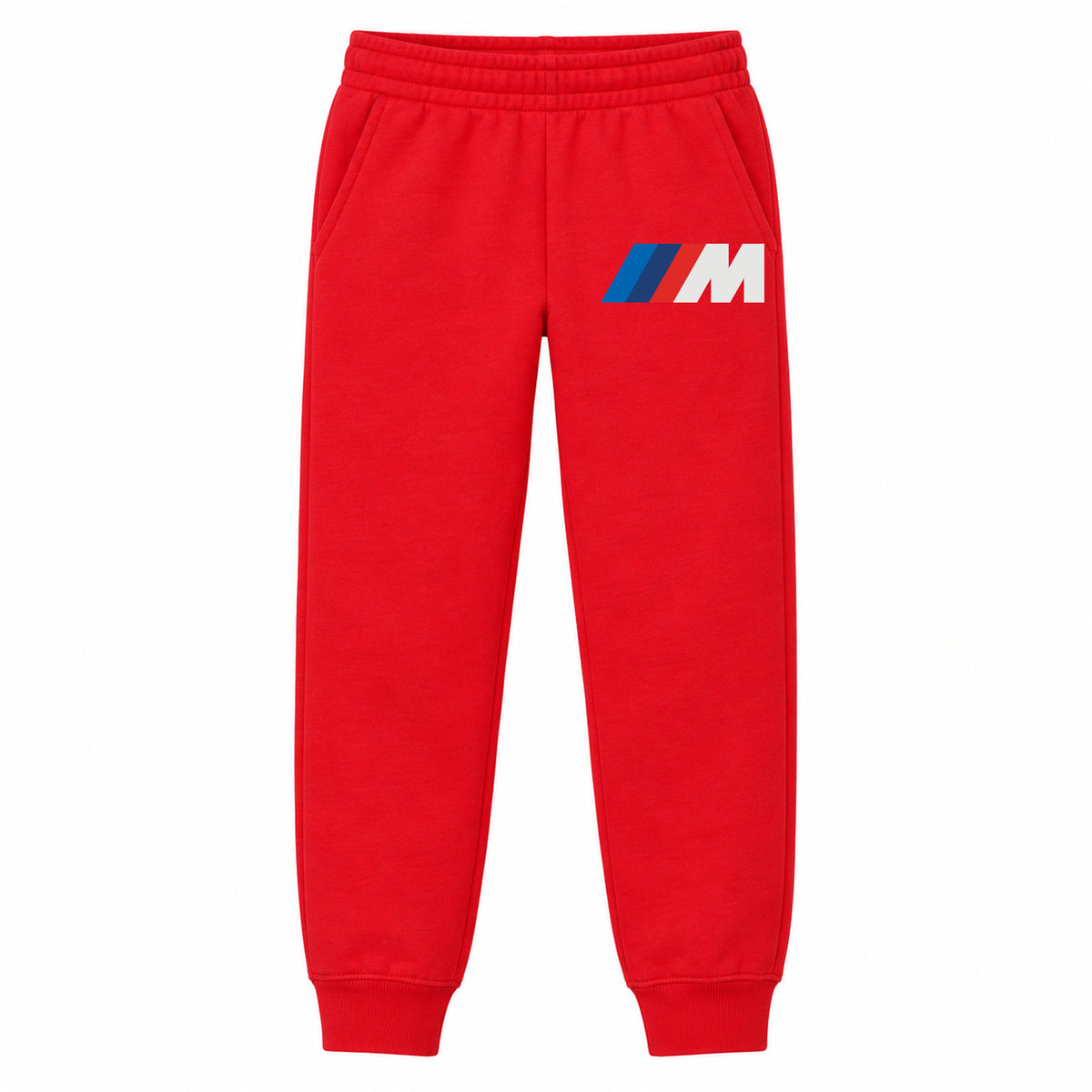 BMW M youth jogger sweatpants in Red, Youth Large ages 10–12