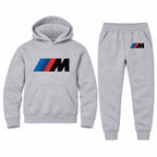 BMW M youth hoodie jogger set, Sports Grey, Youth Large ages 10–12