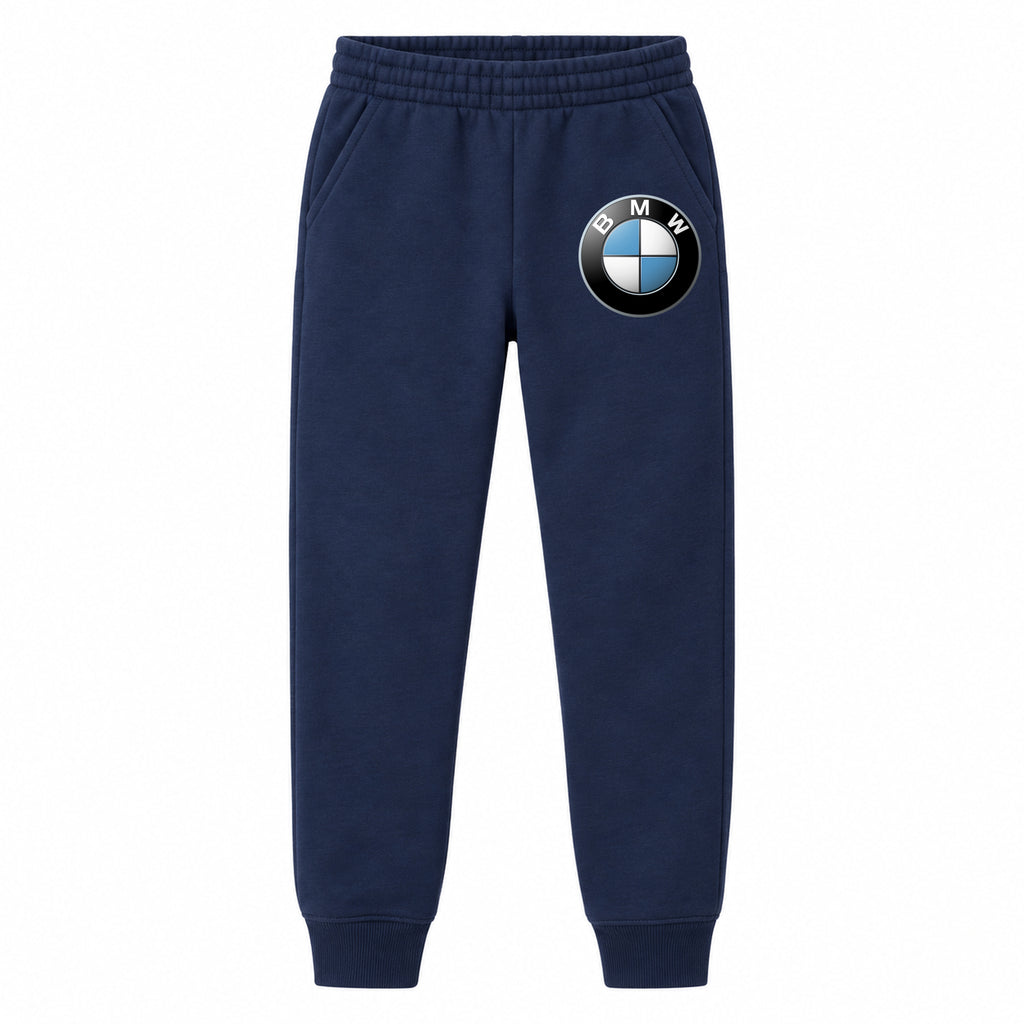 BMW youth jogger sweatpants in Navy Blue, Youth Large ages 10–12