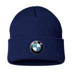Men's BMW Beanie Hat — Navy — clean front main