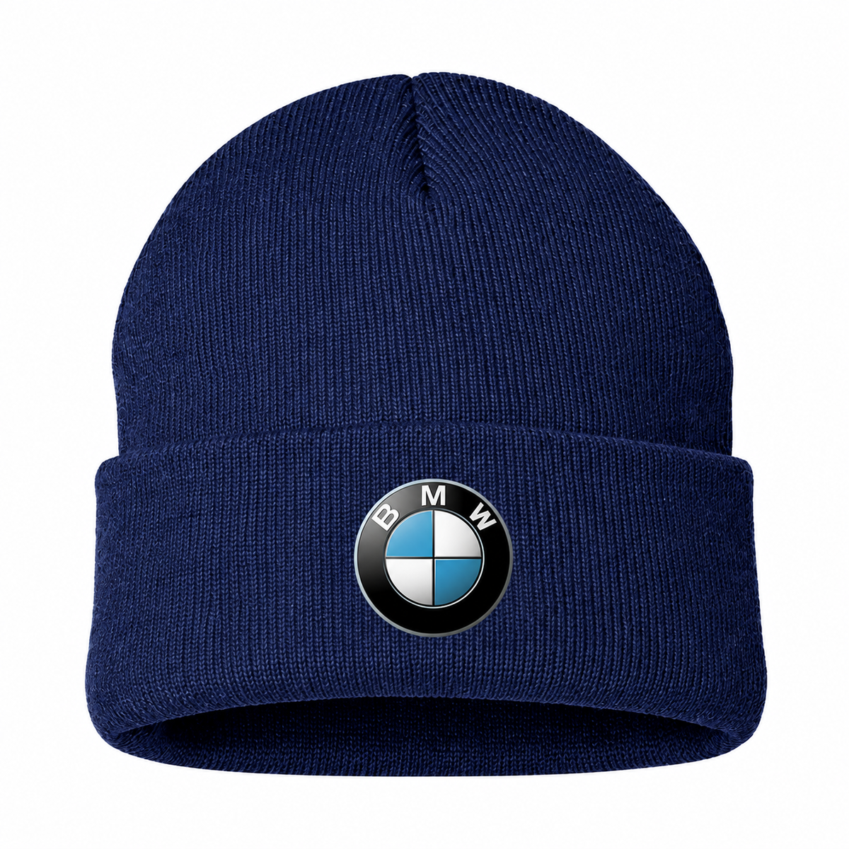 Men's BMW Beanie Hat — Navy — clean front main