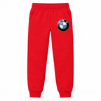 BMW youth jogger sweatpants in Red, Youth Large ages 10–12