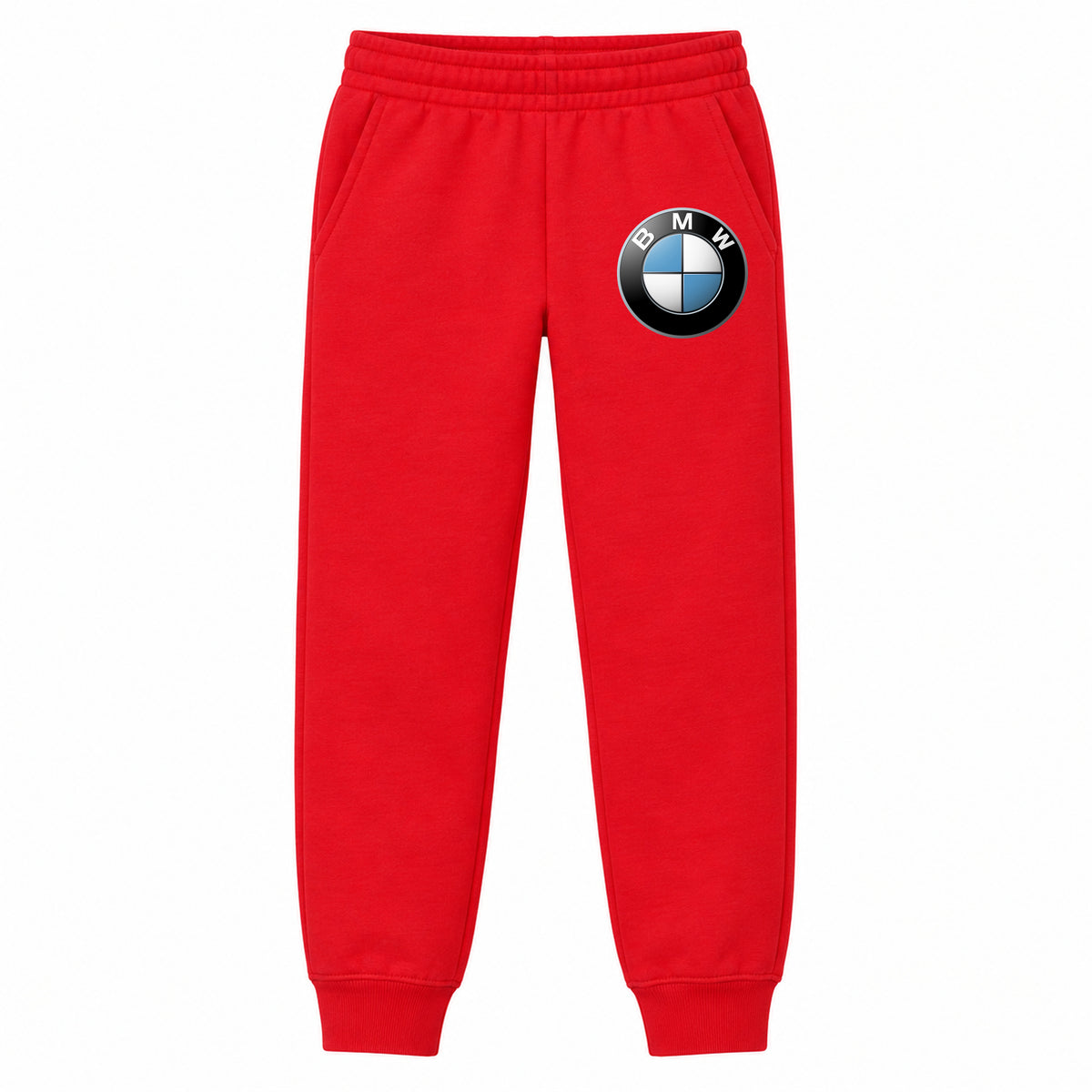 BMW youth jogger sweatpants in Red, Youth Large ages 10–12