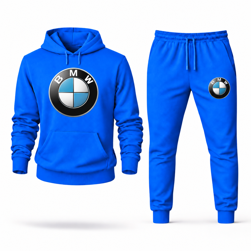 BMW Azure hoodie joggers set front