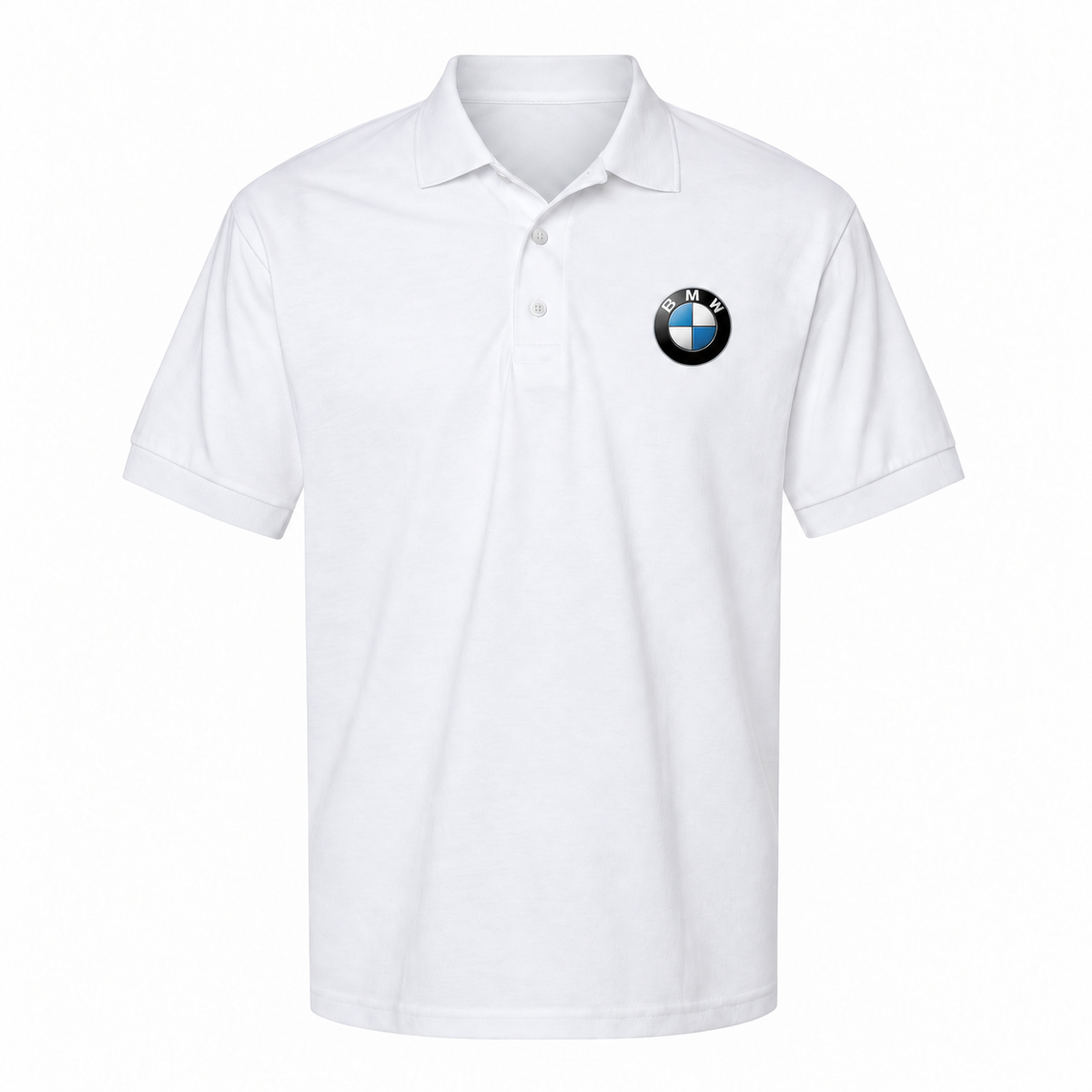 Men's BMW Dry Blend Polo — White — clean front main