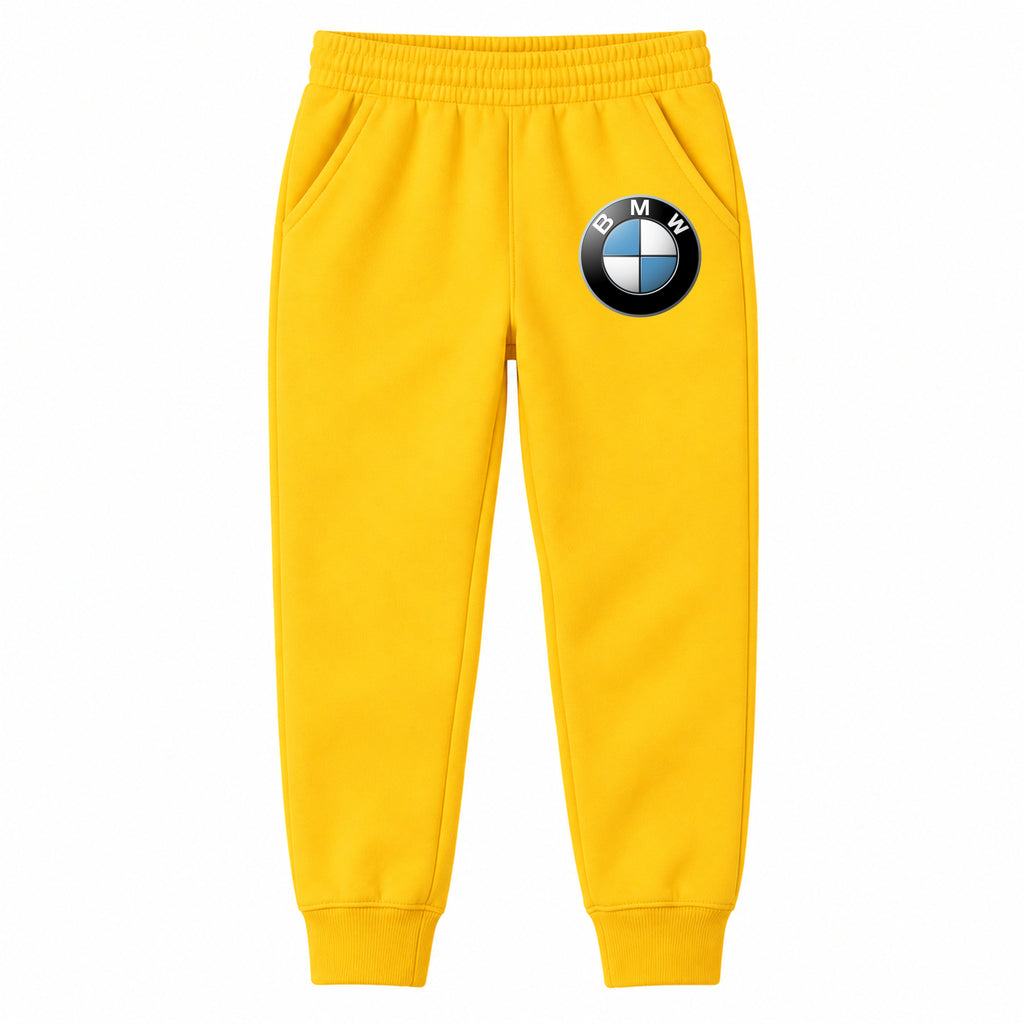 BMW youth jogger sweatpants in Yellow, Youth Large ages 10–12