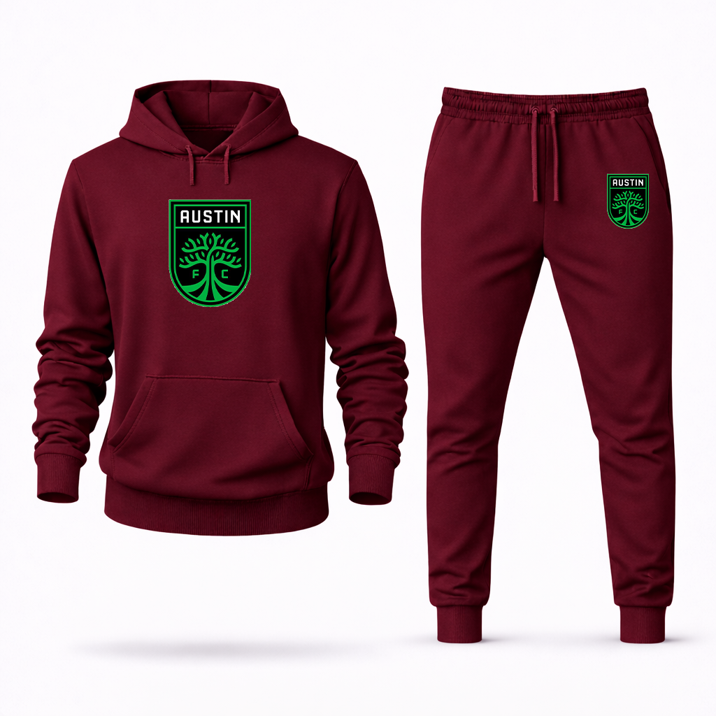 Men's Austin FC Logo Hoodie Joggers Set