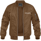 Men's Saint Laurent Lightweight Bomber Jacket Windbreaker Softshell Varsity Jacket Coat
