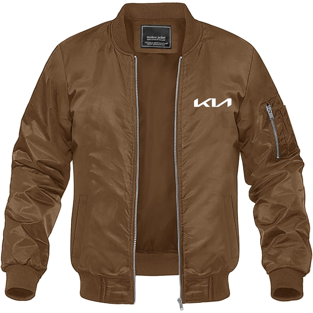 Men’s Kia Car Lightweight Bomber Jacket Windbreaker Softshell Varsity Jacket Coat