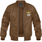 Men's SL Benfica FC Lightweight Bomber Jacket Windbreaker Softshell Varsity Jacket Coat