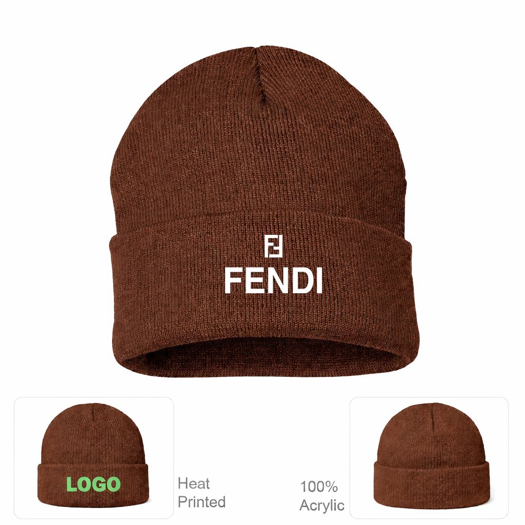 Fendi Cuffed Beanie Hat