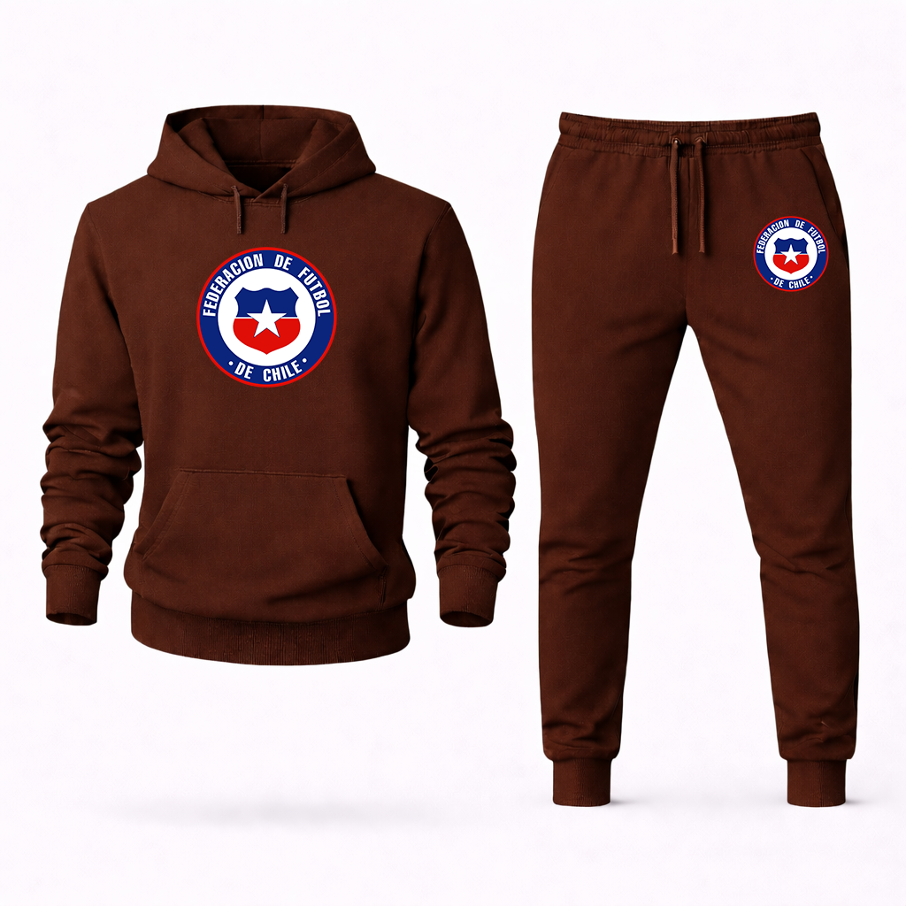 Men's Chile National Soccer Team  Hoodie Joggers Set