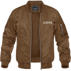 Men's Loewe Lightweight Bomber Jacket Windbreaker Softshell Varsity Jacket Coat