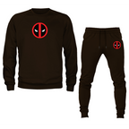 Men's Deadpool Marvel Superhero Crewneck Sweatshirt Joggers Suit