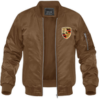 Men’s Porsche Car Lightweight Bomber Jacket Windbreaker Softshell Varsity Jacket Coat