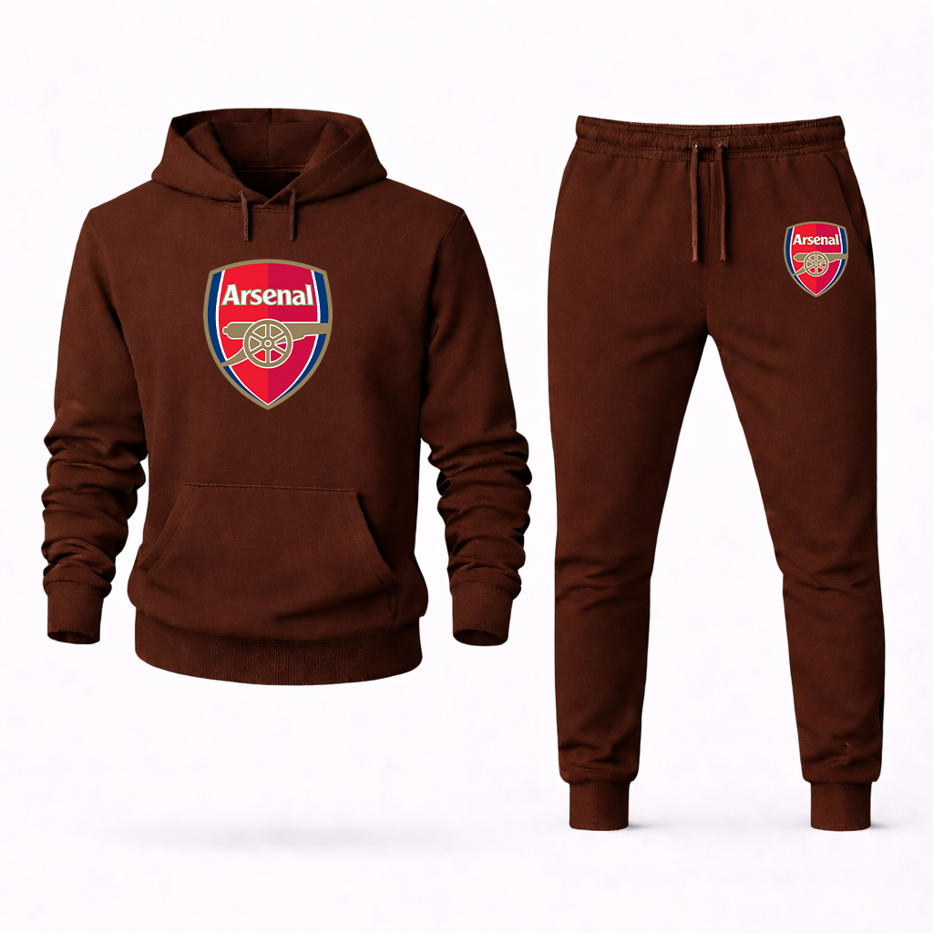 Men's Arsenal Soccer Logo Hoodie Joggers Set