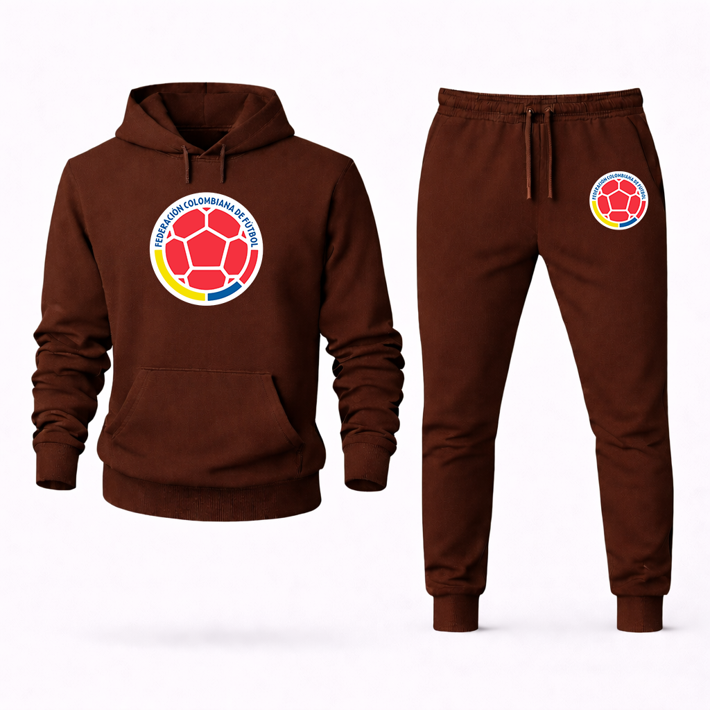 Men's Colombia National Soccer Team Hoodie Joggers Set