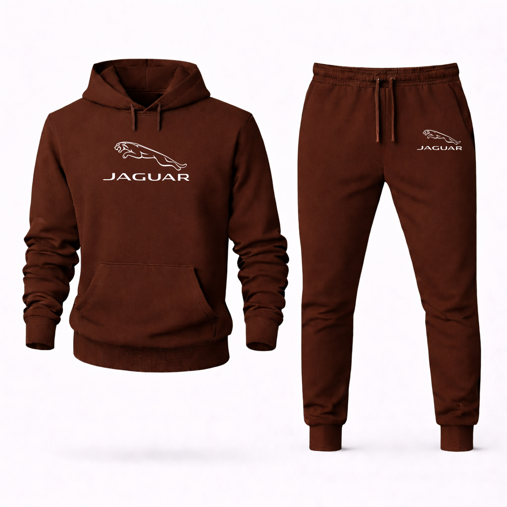 Men’s Jaguar Symbol Car Hoodie Joggers Set