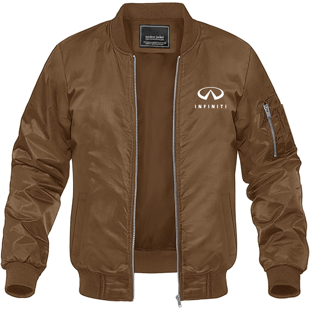 Men’s Infiniti Luxury Car Lightweight Bomber Jacket Windbreaker Softshell Varsity Jacket Coat