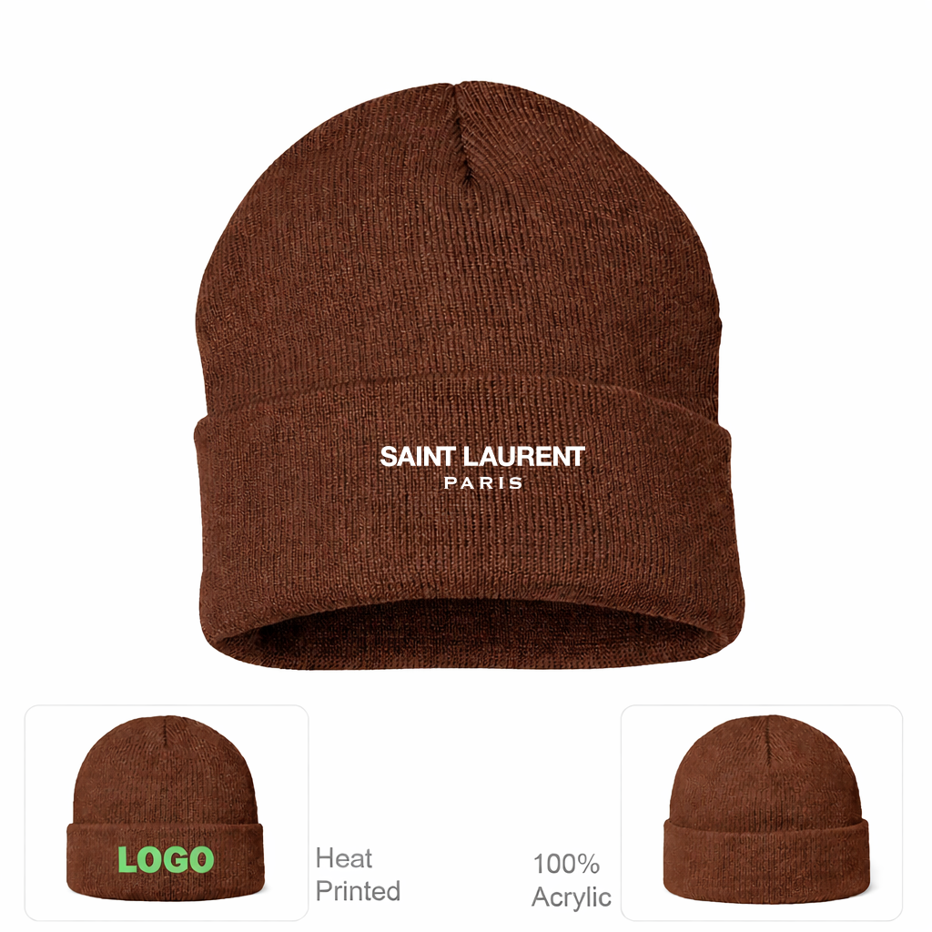Saint Laurent Cuffed Beanie Hat