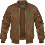Men's Brazil Soccer Lightweight Bomber Jacket Windbreaker Softshell Varsity Jacket Coat
