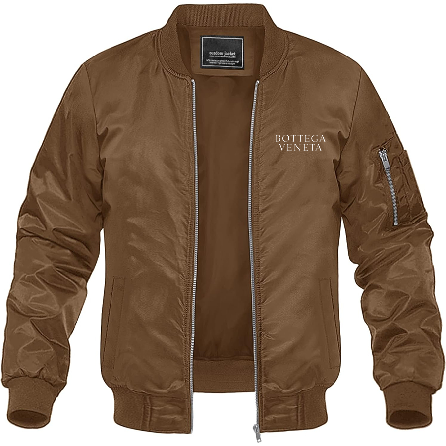 Men's Bottega Veneta Lightweight Bomber Jacket Windbreaker Softshell Varsity Jacket Coat