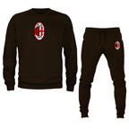 Men’s AC Milan Soccer Logo Crewneck Sweatshirt Joggers Suit