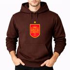 Men's Spain Red Logo National Soccer Team Pullover Hoodie