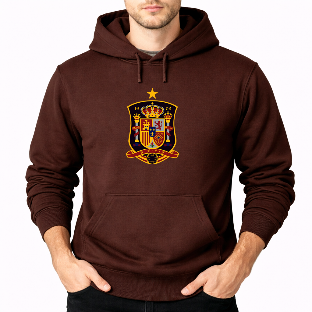 Men's Spain National Soccer Team Pullover Hoodie