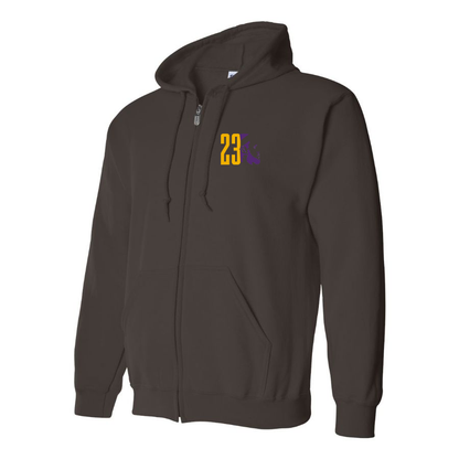 Men's Lebron James 23 Zipper Hoodie