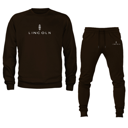 Men’s Lincoln Car Crewneck Sweatshirt Joggers Suit