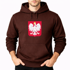 Men's Poland National Soccer Team Pullover Hoodie