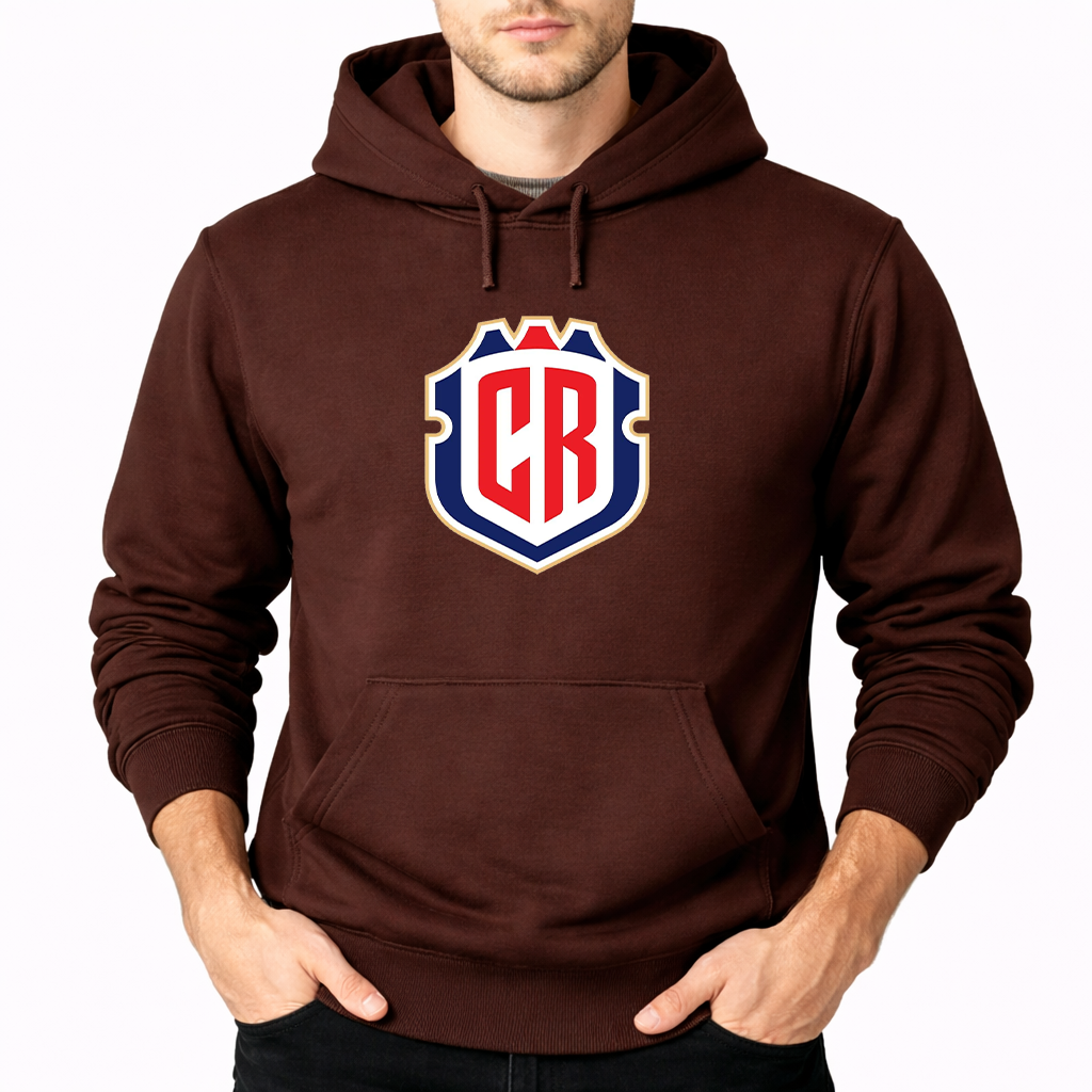 Men's Costa Rica National Soccer Team Pullover Hoodie
