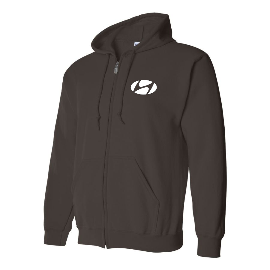 Men's Hyundai New Logo Car  Zipper Hoodie