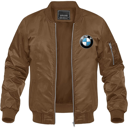 Men's BMW Motorsports Car Lightweight Bomber Jacket Windbreaker Softshell Varsity Jacket Coat