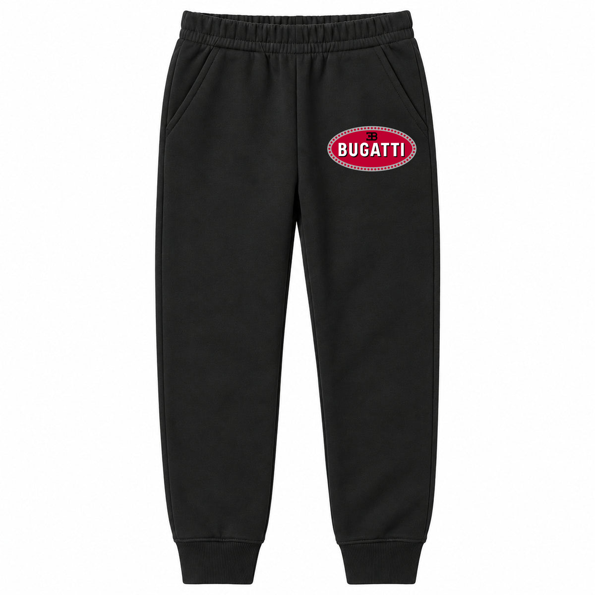 Bugatti youth jogger sweatpants in Black, Youth Large ages 10–12