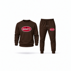 Men's Bugatti Sweatshirt Joggers Set | Color: Brown | Main