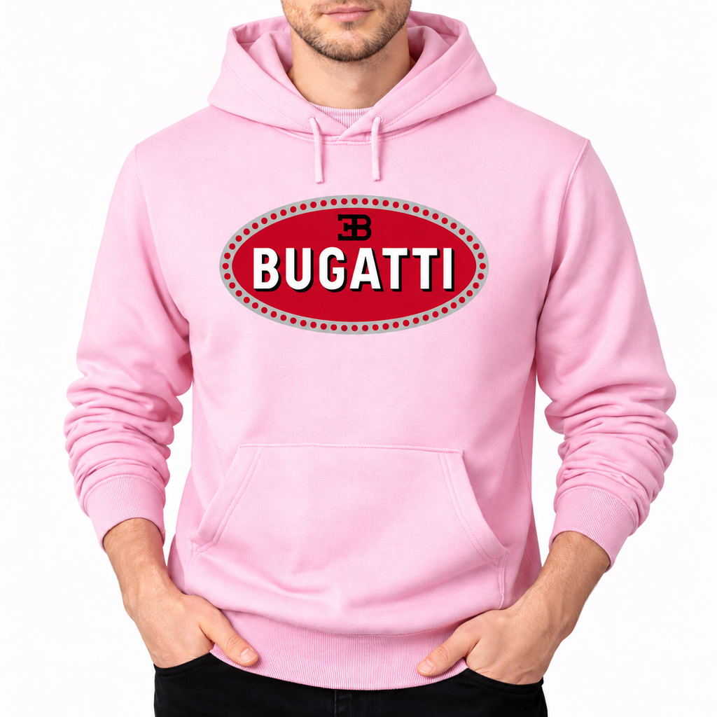 Bugatti Light Pink pullover hoodie front