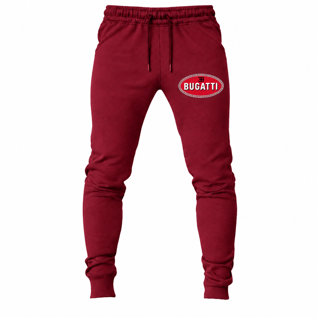 Bugatti joggers Burgundy front left thigh heat transfer